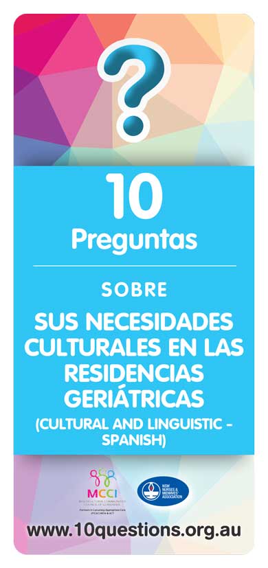 cultural needs Spanish leaflet