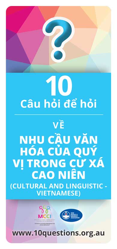 cultural needs Vietnamese leaflet