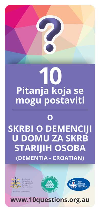 Dementia Croatian leaflet