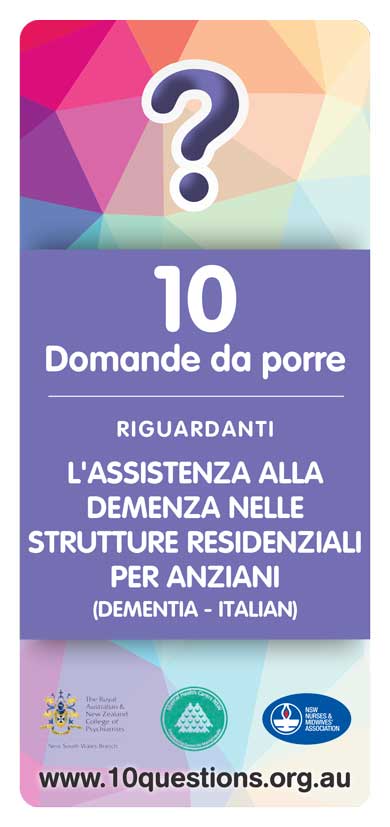 Dementia Italian leaflet