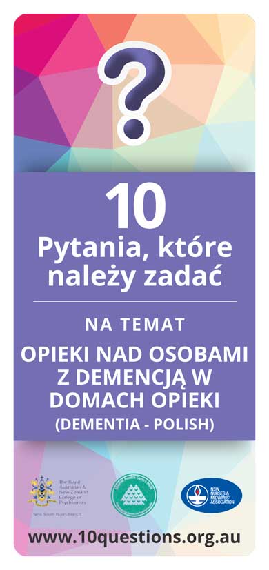 Dementia Polish leaflet