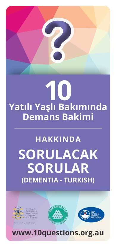 Dementia Turkish leaflet