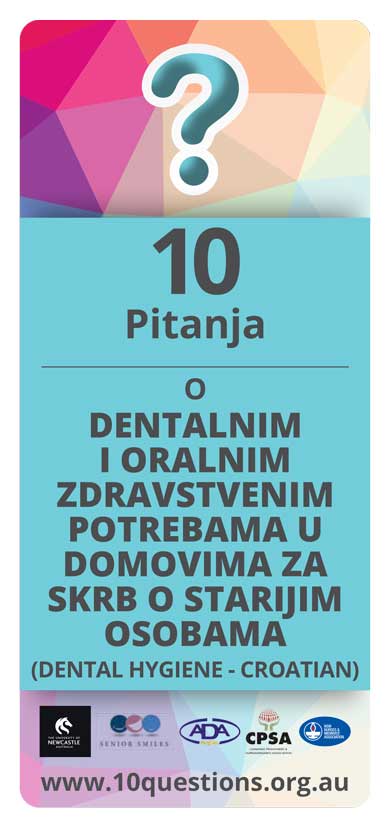 Dental and oral health Croatian leaflet