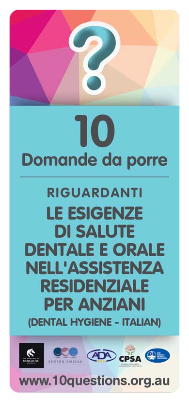 Dental and oral health Italian leaflet