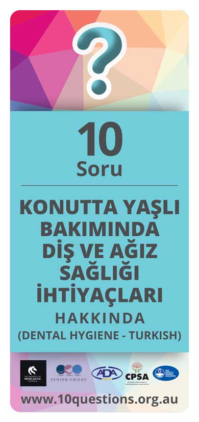 Dental and oral health Turkish leaflet
