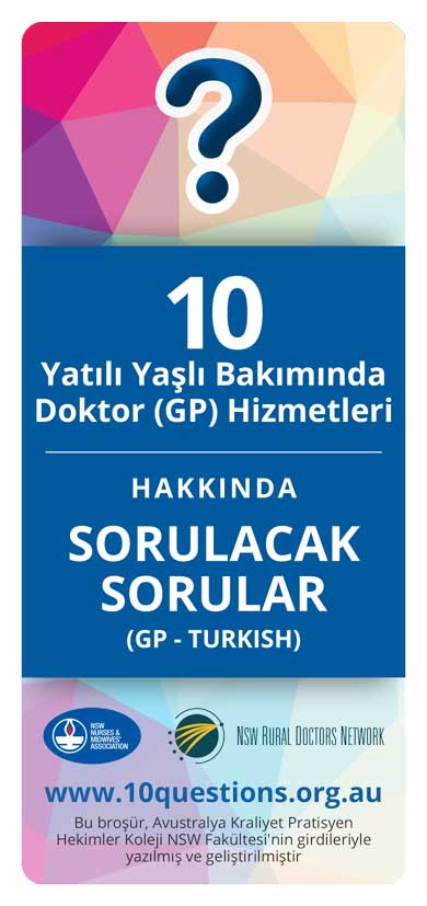 GP services Turkish leaflet