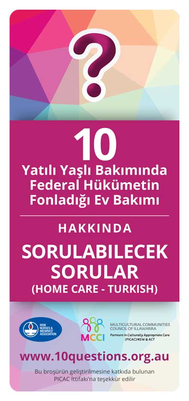 Home Care Turkish leaflet