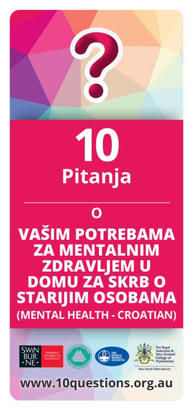 Mental health Croatian leaflet