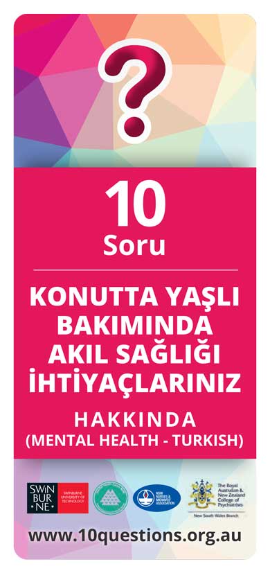 Mental health Turkish leaflet