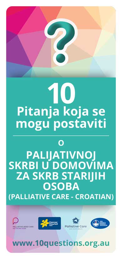 Palliative Care Croatian leaflet