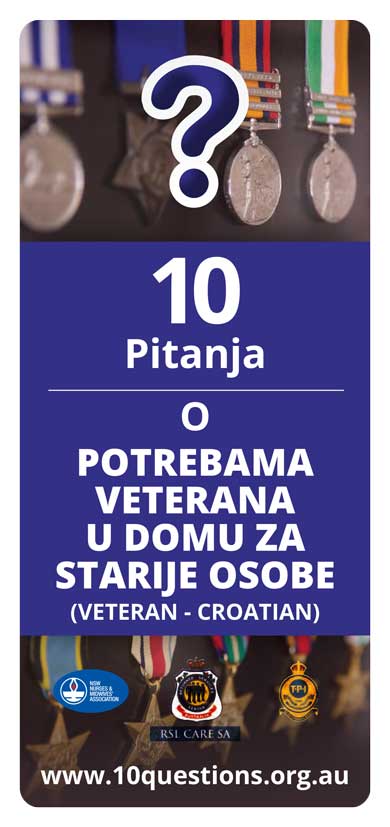 Veteran Croatian leaflet